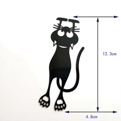 Silhouette Funny Cat Bookmarks Set of 5 by HitMyNeed