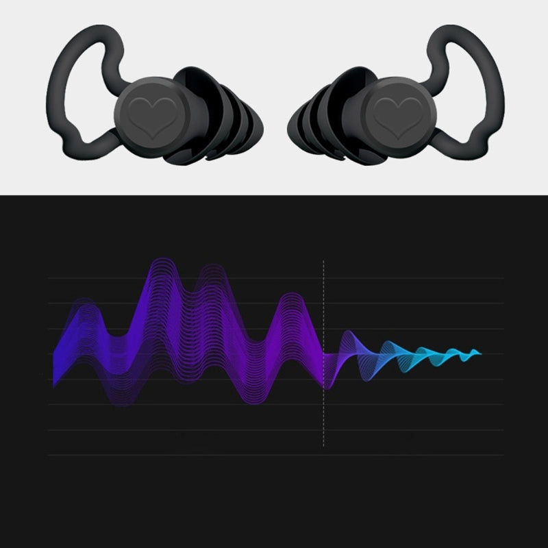 Silicone 3-Layer Noise-Reducing Sleeping Earplugs by HitMyNeed