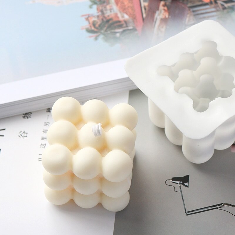 Silicone 3D Bubble Candle Mold for DIY Crafts by HitMyNeed