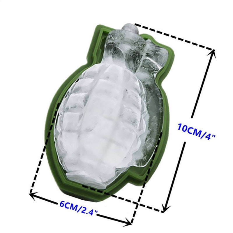 Silicone 3D Grenade Ice Cube Mold by HitMyNeed