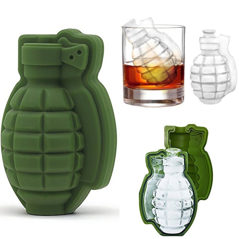 Silicone 3D Grenade Ice Cube Mold by HitMyNeed