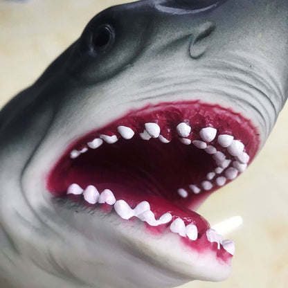 Silicone 3D Shark Hand Puppet for Kids by HitMyNeed