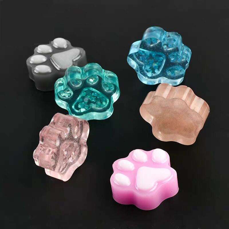 Silicone 4-Slot Paw Print Mold for Treats & Crafts by HitMyNeed