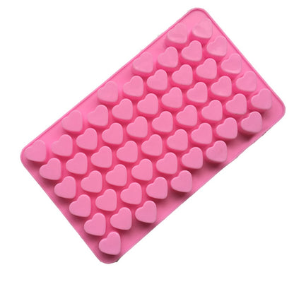 Silicone 55 Slot Heart Ice Cube and Baking Tray by HitMyNeed
