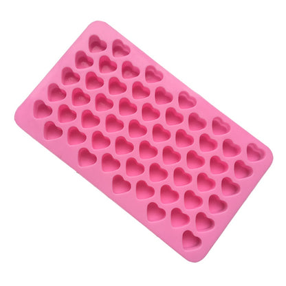 Silicone 55 Slot Heart Ice Cube and Baking Tray by HitMyNeed