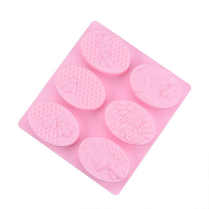 Silicone 6-Cavity Honeycomb Soap Mold by HitMyNeed