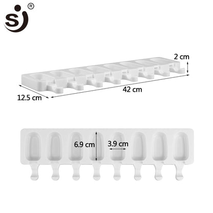 Silicone 8-Cavity Ice Cream & Popsicle Mold Tray by HitMyNeed