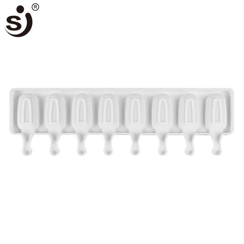 Silicone 8-Cavity Ice Cream & Popsicle Mold Tray by HitMyNeed