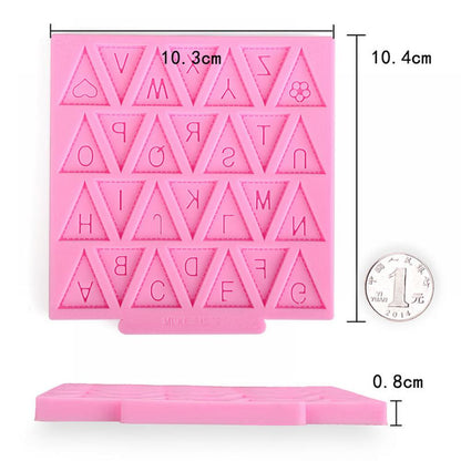 Silicone Alphabet Fondant Mold for Cake Decorating by HitMyNeed