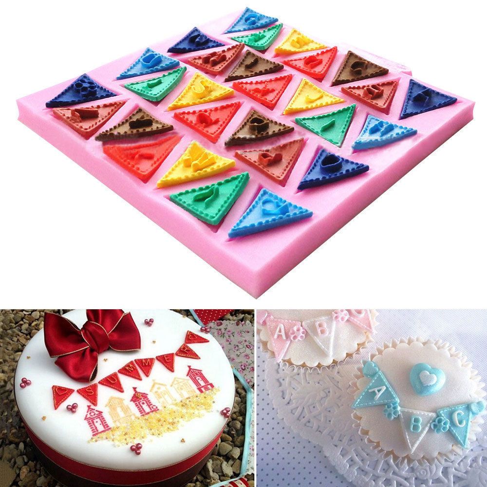 Silicone Alphabet Fondant Mold for Cake Decorating by HitMyNeed