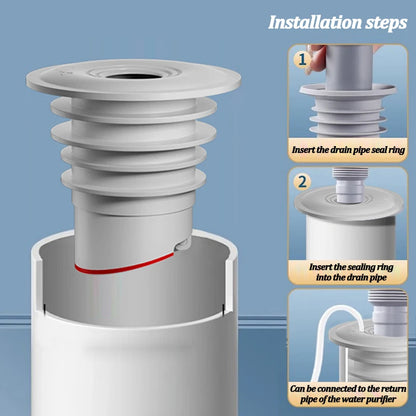 Silicone Anti-Odor Sewer Seal Ring Drain Connector by HitMyNeed