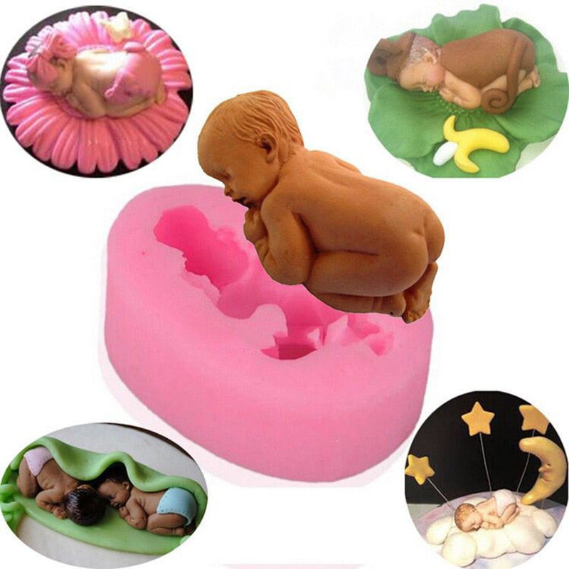 Silicone Baby Topper Mold for Cake Decorating by HitMyNeed