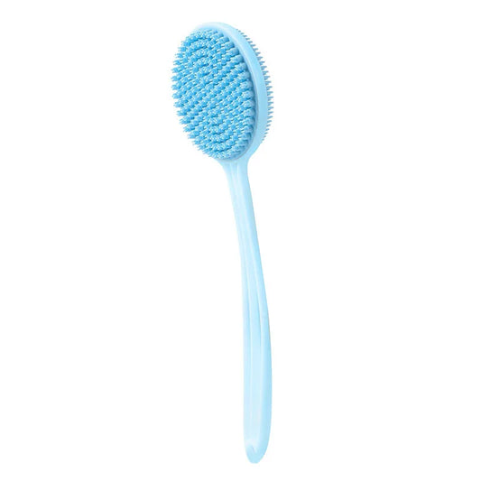 Silicone Back Scrubber with Long Handle, Double Sided blue by HitMyNeed