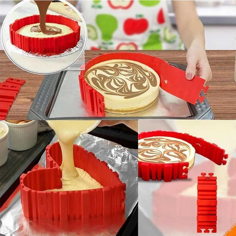 Silicone Bake Snake Flexible Cake Mold Set (4 pcs) by HitMyNeed