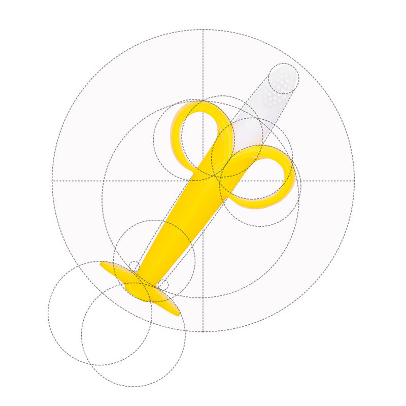 Silicone Banana Toothbrush Teether for Babies by HitMyNeed