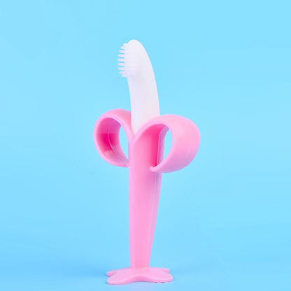 Silicone Banana Toothbrush Teether for Babies c by HitMyNeed