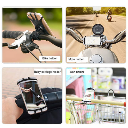 Silicone Bike Phone Holder, 4-6.5 inch Phones by HitMyNeed