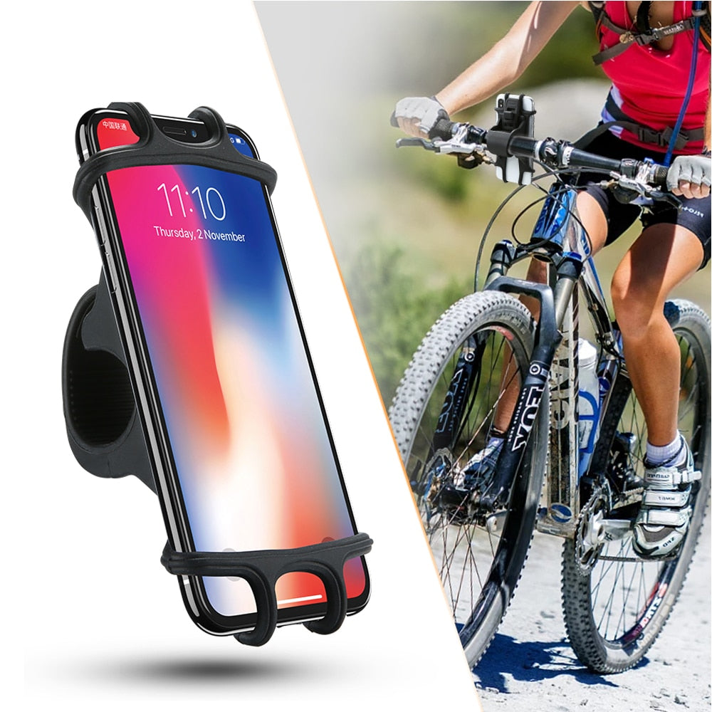 Silicone Bike Phone Mount Holder 4-6.3 Inch by HitMyNeed