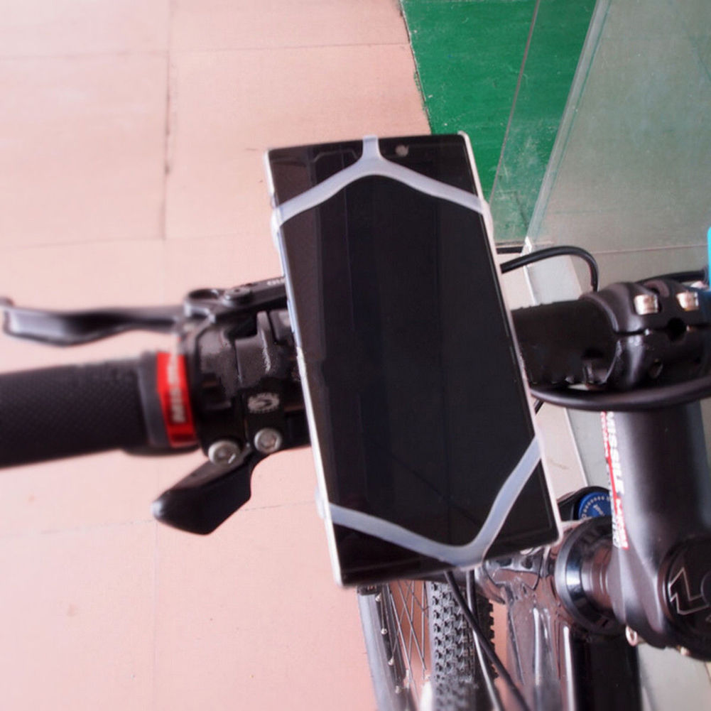 Silicone Bike Phone Mount Holder for Handlebars by HitMyNeed