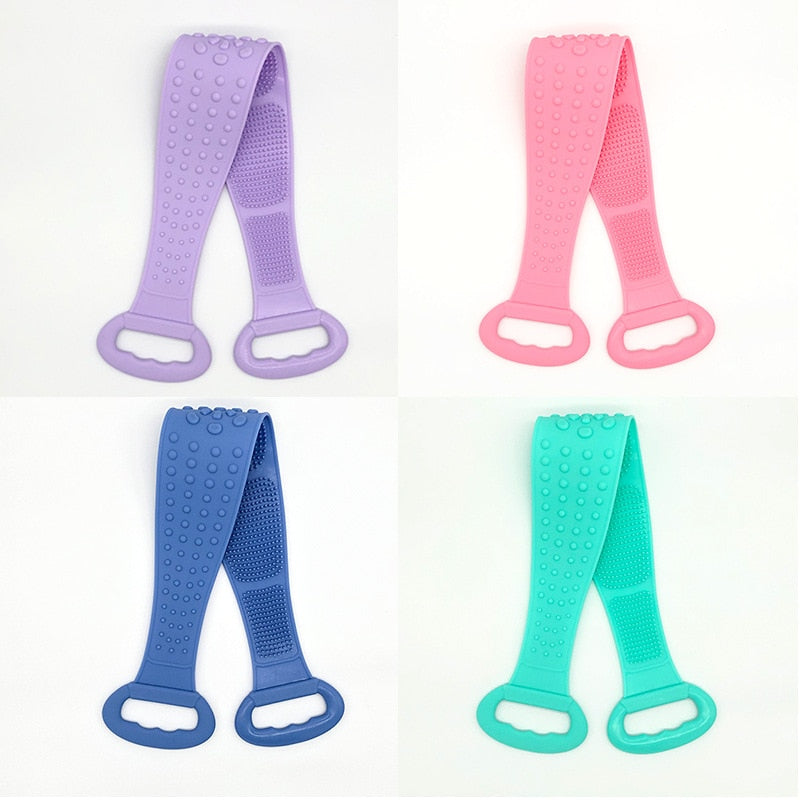Silicone Body & Back Scrubber Exfoliating Strap by HitMyNeed