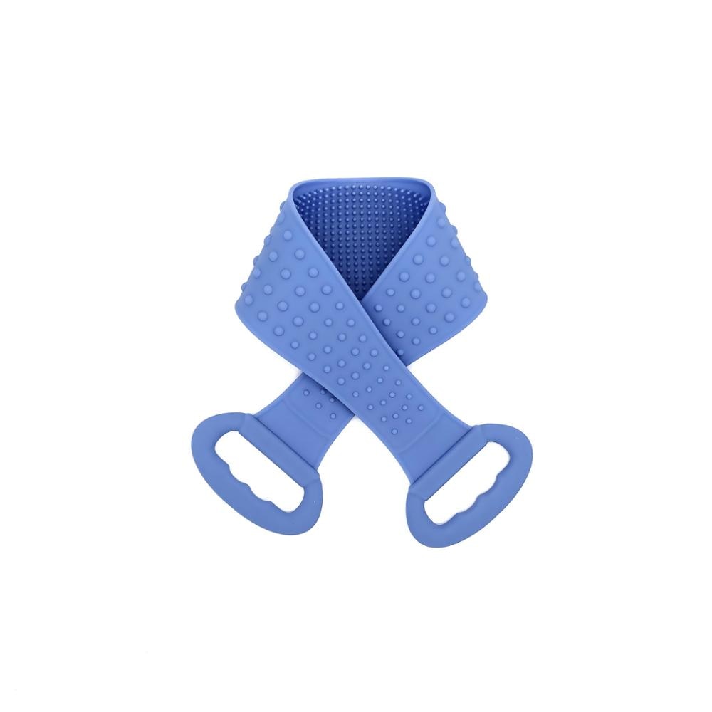 Silicone Body & Back Scrubber Exfoliating Strap blue by HitMyNeed