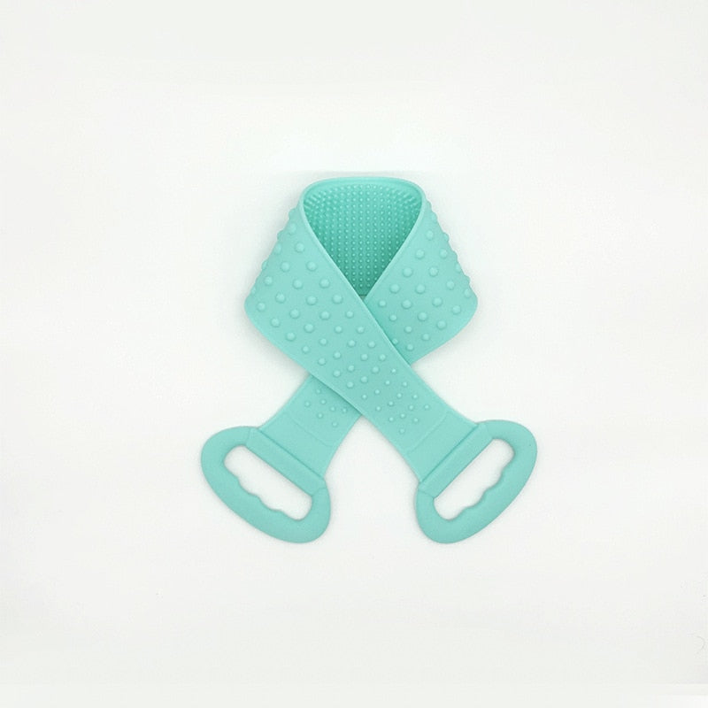 Silicone Body & Back Scrubber Exfoliating Strap green by HitMyNeed