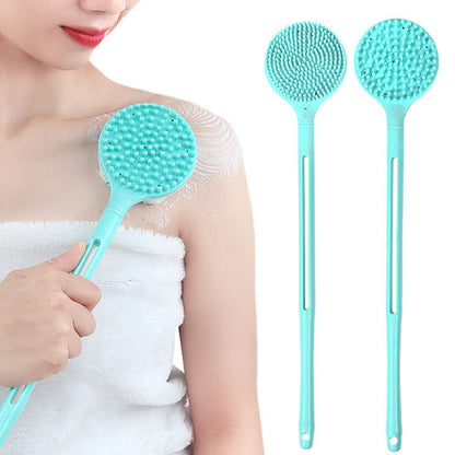 Silicone Body Scrub Brush with Long Handle by HitMyNeed