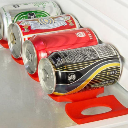 Silicone Bottle and Can Fridge Organizer Rack by HitMyNeed