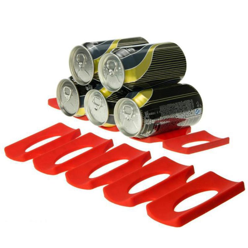 Silicone Bottle and Can Fridge Organizer Rack by HitMyNeed