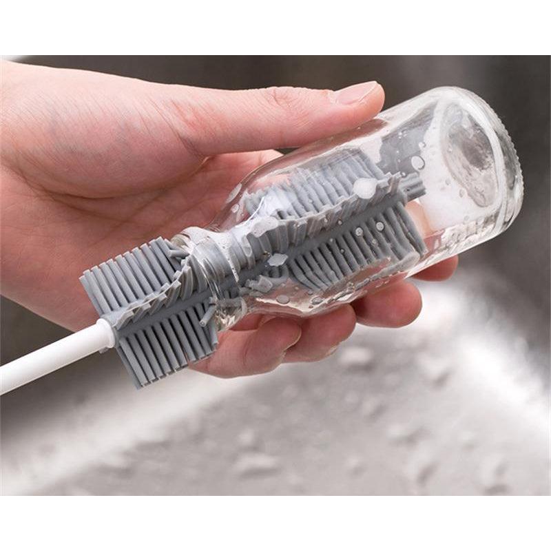 Silicone Bottle Brush Cleaner with Flexible Bristles by HitMyNeed