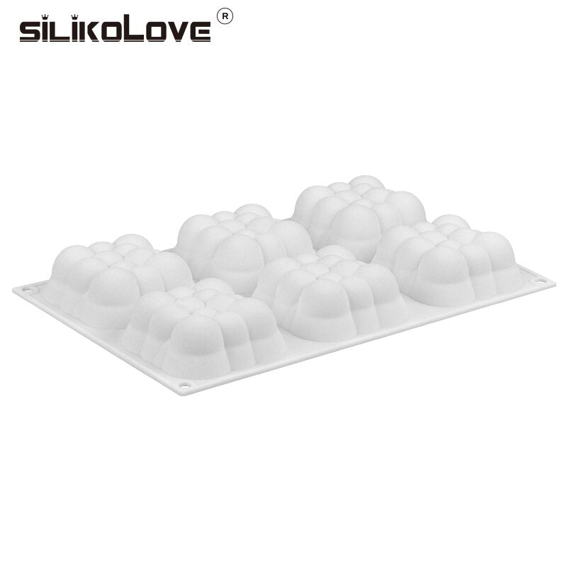 Silicone Bubble Candle Mold Tray - 6-Cavity by HitMyNeed