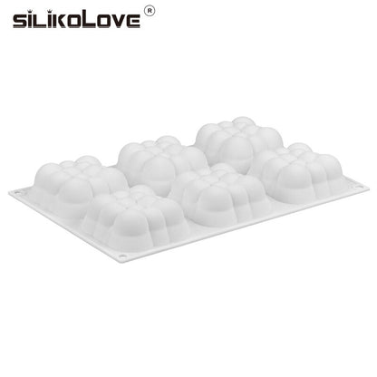 Silicone Bubble Candle Mold Tray - 6-Cavity by HitMyNeed