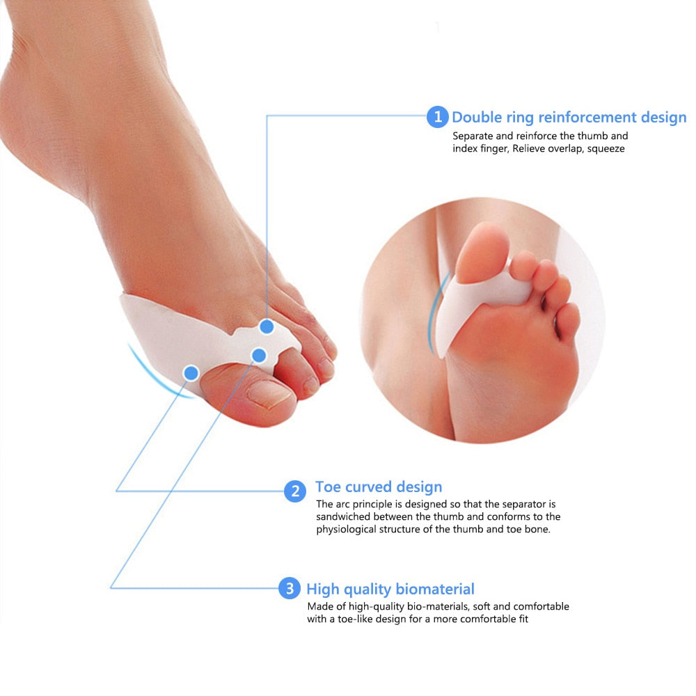 Silicone Bunion Pads Hallux Valgus Correctors (2pcs) by HitMyNeed