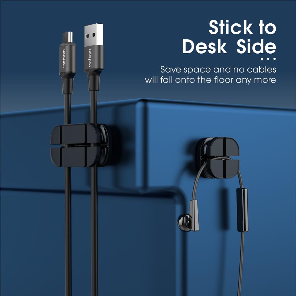 Silicone Cable Holder Clip Organizer Set by HitMyNeed