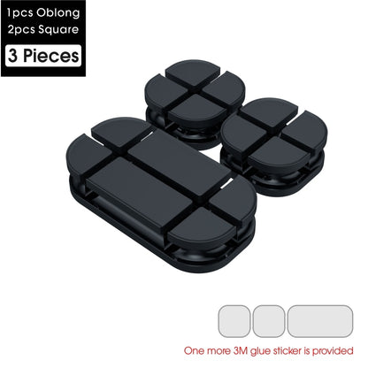 Silicone Cable Holder Clip Organizer Set total-3-pieces by HitMyNeed