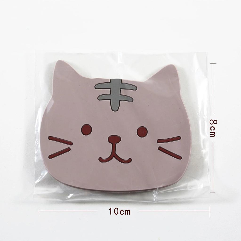 Silicone Cat Drink Coaster for Hot & Cold Beverages by HitMyNeed