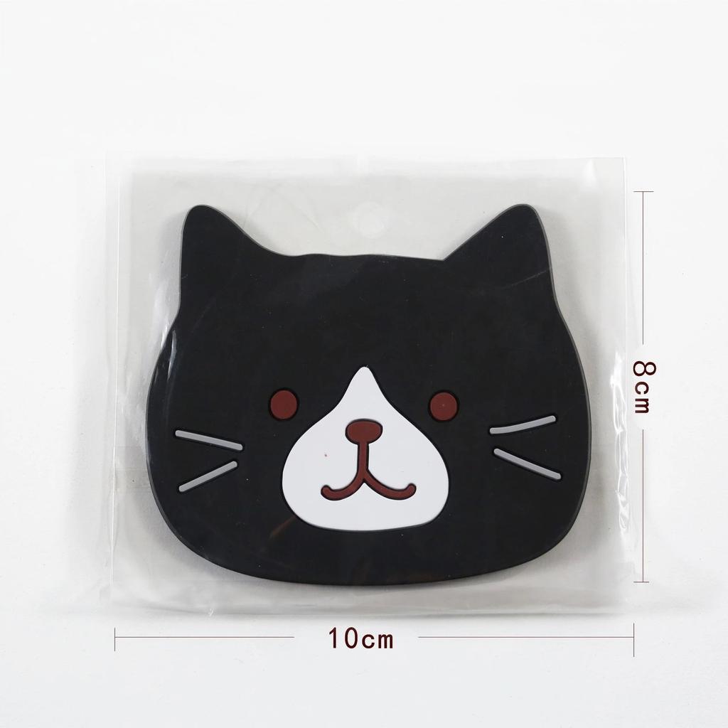 Silicone Cat Drink Coaster for Hot & Cold Beverages 5.0 13cm-15cm by HitMyNeed