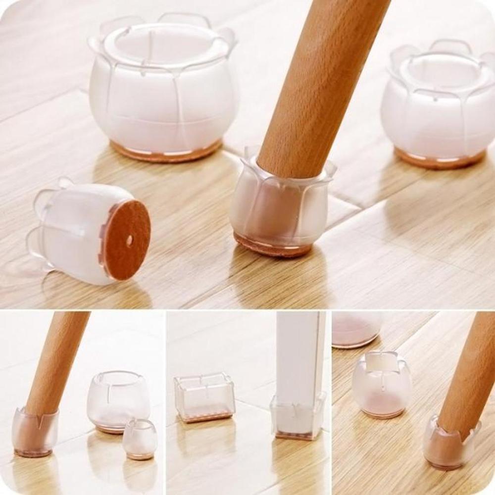 Silicone Chair Leg Caps Set, 16 Pcs Anti-Slip Protectors by HitMyNeed