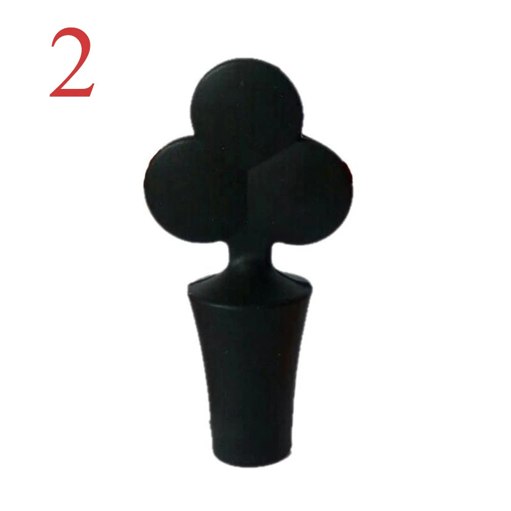 Silicone Champagne & Wine Bottle Stopper Sealer style2-black-2 by HitMyNeed