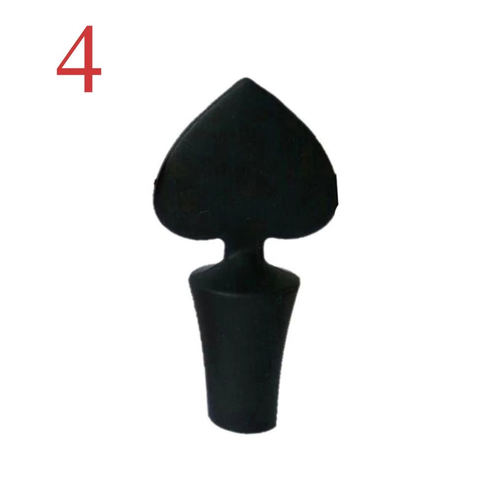 Silicone Champagne & Wine Bottle Stopper Sealer style2-black-4 by HitMyNeed