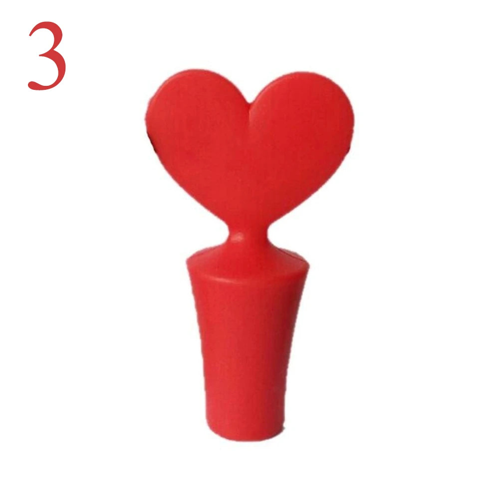 Silicone Champagne & Wine Bottle Stopper Sealer style2-red-3 by HitMyNeed
