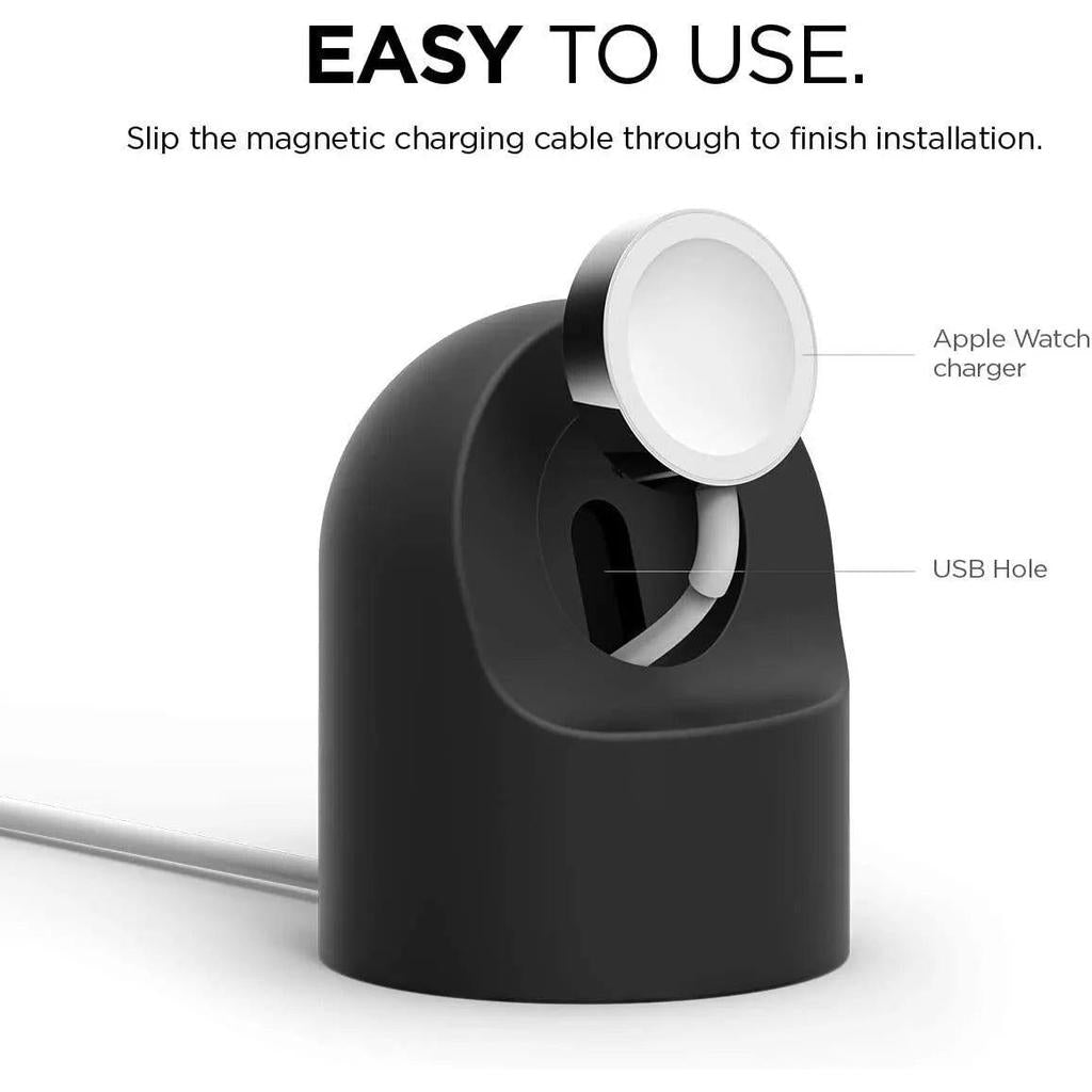 Silicone Charger Stand Dock for Apple Watch Series 2-9 SE by HitMyNeed