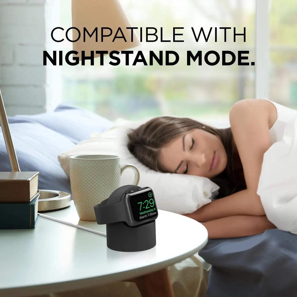 Silicone Charger Stand Dock for Apple Watch Series 2-9 SE by HitMyNeed