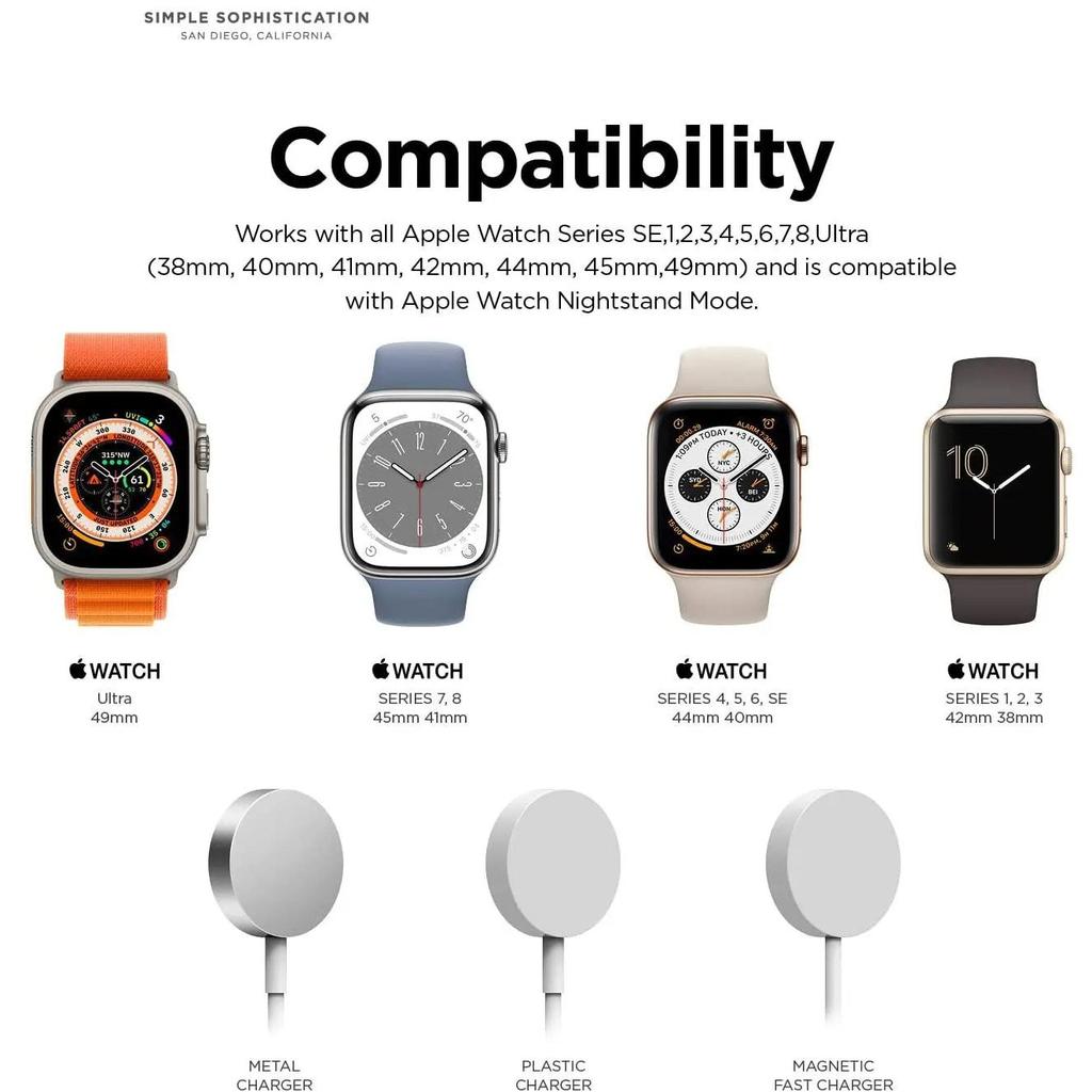 Silicone Charger Stand Dock for Apple Watch Series 2-9 SE by HitMyNeed