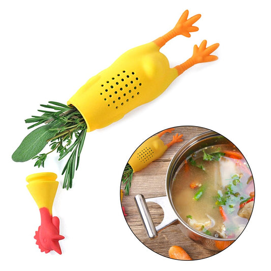 Silicone Chicken Spice Infuser for Soups & Stews by HitMyNeed