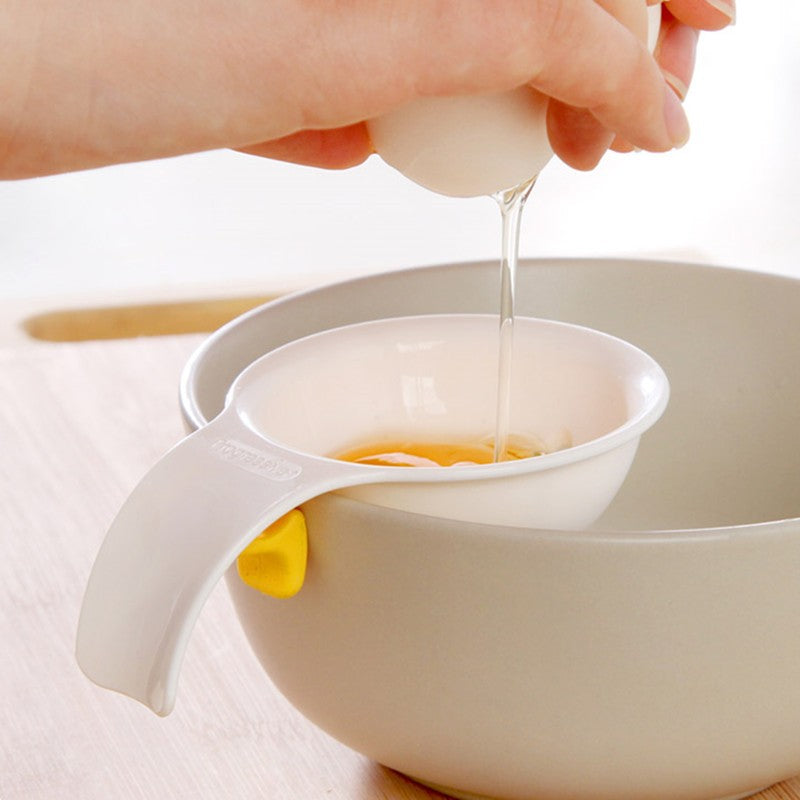 Silicone Clip-On Egg Separator for Bowls by HitMyNeed