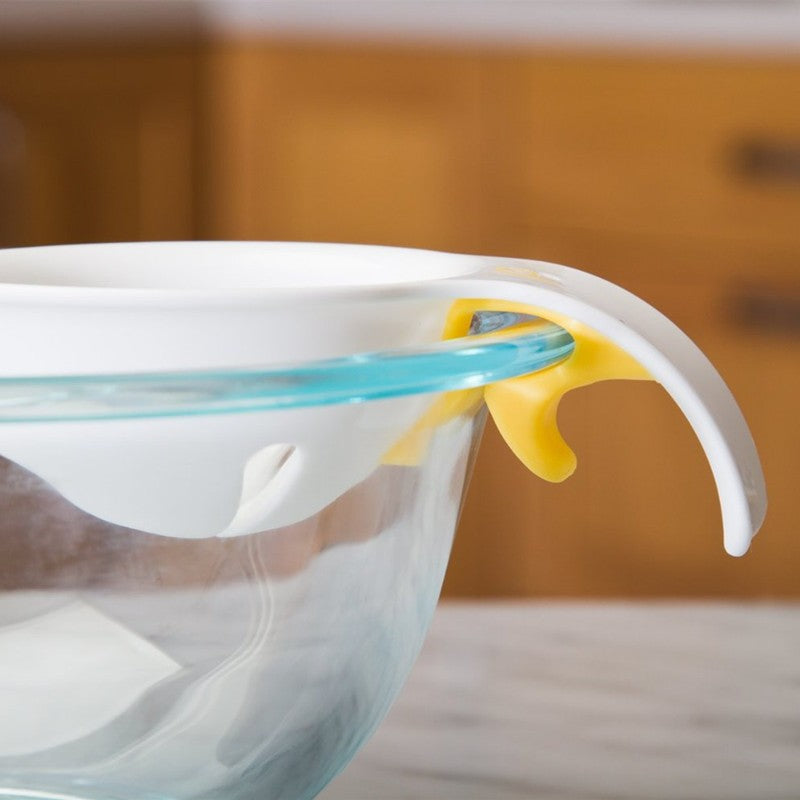 Silicone Clip-On Egg Separator for Bowls by HitMyNeed