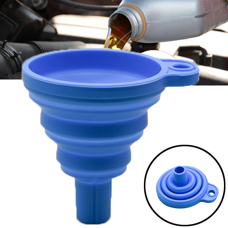 Silicone Collapsible Funnel for Kitchen and Travel by HitMyNeed