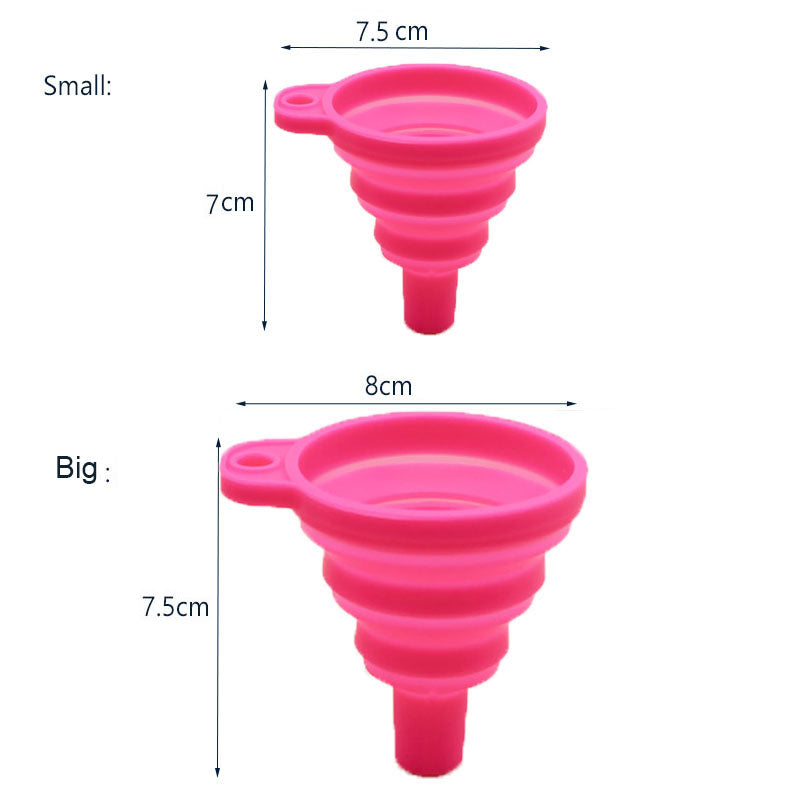 Silicone Collapsible Funnel for Kitchen and Travel by HitMyNeed
