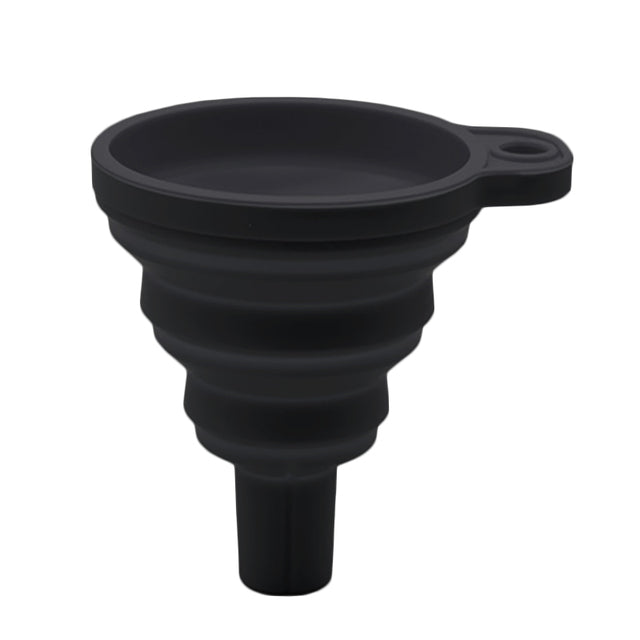 Silicone Collapsible Funnel for Kitchen and Travel big black by HitMyNeed